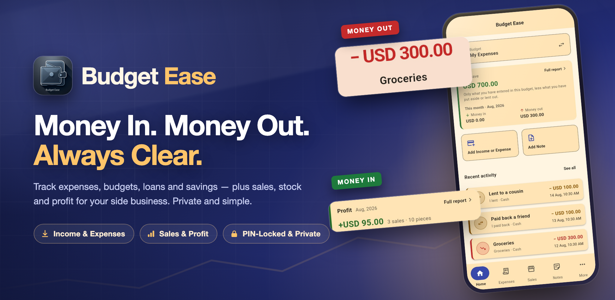 BudgetEase feature graphic