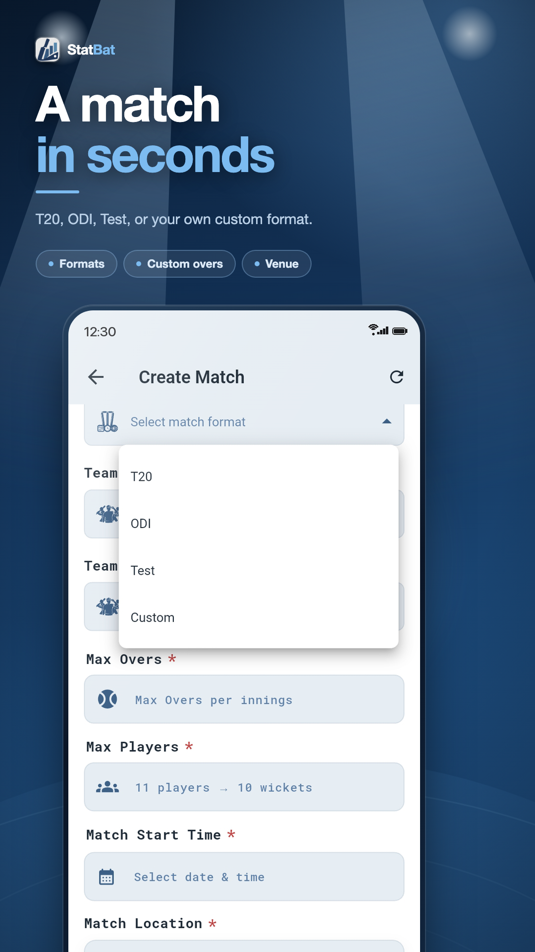 Creating a match