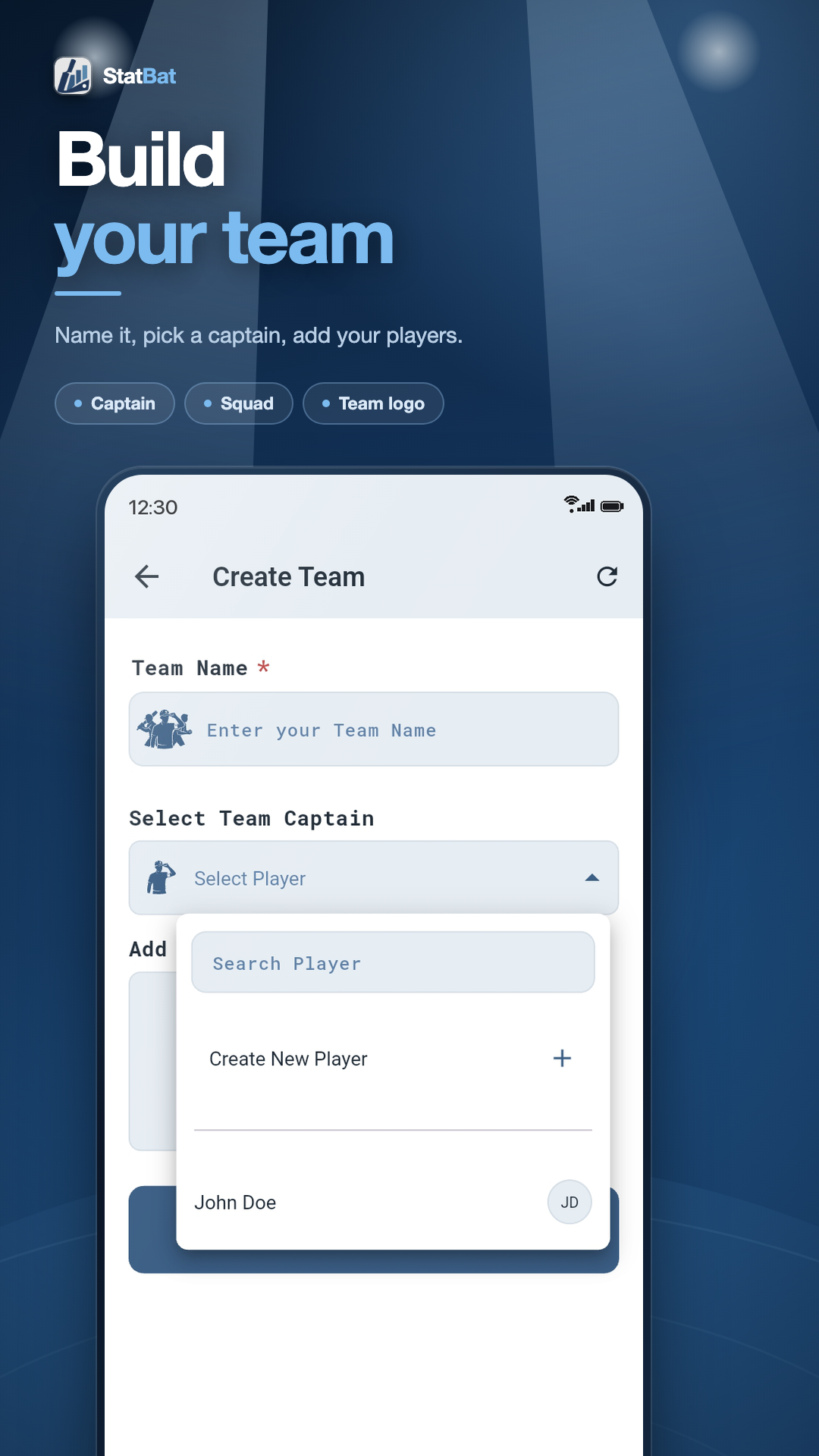 Creating a team