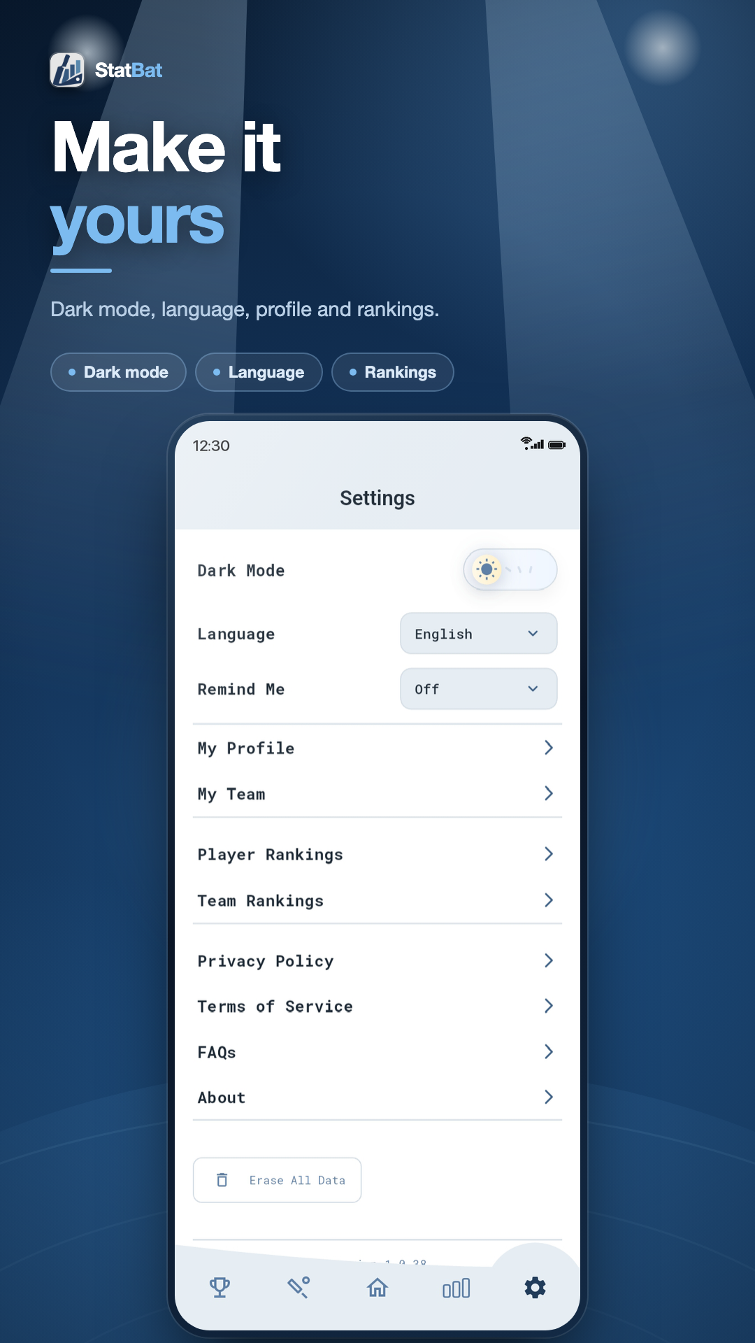 App settings